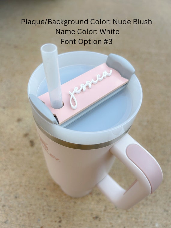 Personalized Name Plate, Stanley Quencher H2.0 40oz and 30oz Custom Personalized Tags, Gift for Her, Custom Gifts, Stocking Stuffing 