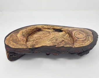 Unique rustic tray made from a fallen maple tree