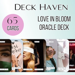 LOVE IN BLOOM Oracle Deck For Tarot and Twin Flame Readings, Unique Oracle Cards, Astrology, Manifestation, Divination, Love Reading