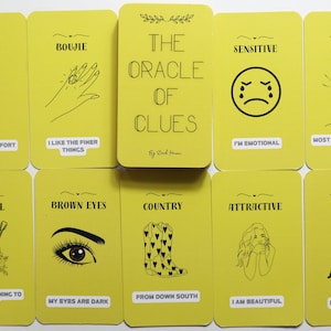 EL ORÁCULO DE Pistas baraja de oráculo para lecturas de tarot y llamas gemelas, baraja aclaratoria para lectores, pistas sobre tu persona,