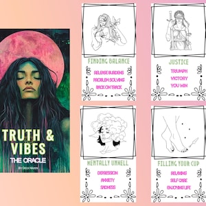 Truth and Vibes Oracle Deck – 78 Card Intuitive Guidance Deck for Clarity, Healing & Spiritual Insights