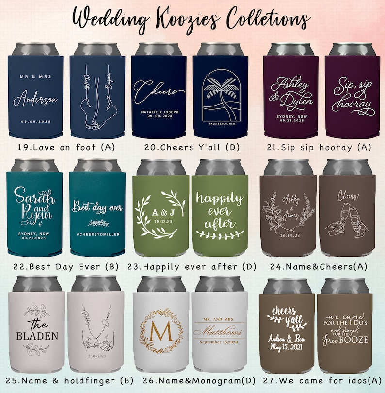 To have and to hold Personalized Wedding Can cooler, beer hugger, Stubby Cooler, engage party favor, promotional product, wedding favor gift image 3