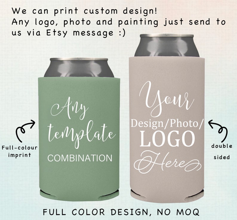 To have and to hold Personalized Wedding Can cooler, beer hugger, Stubby Cooler, engage party favor, promotional product, wedding favor gift image 6