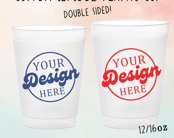 Personalized wedding 12/16oz Plastic Cups, custom personalized plastic cups, wedding favors, Pet wedding favors , Custom Plastic Cups Favors