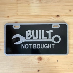 License Plate | Built Not Bought | Super Duty CNC Machined Billet Aluminum