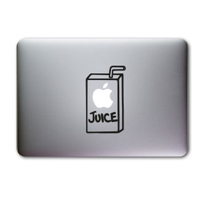Lustiger Apfelsaft Macbook Aufkleber Sticker