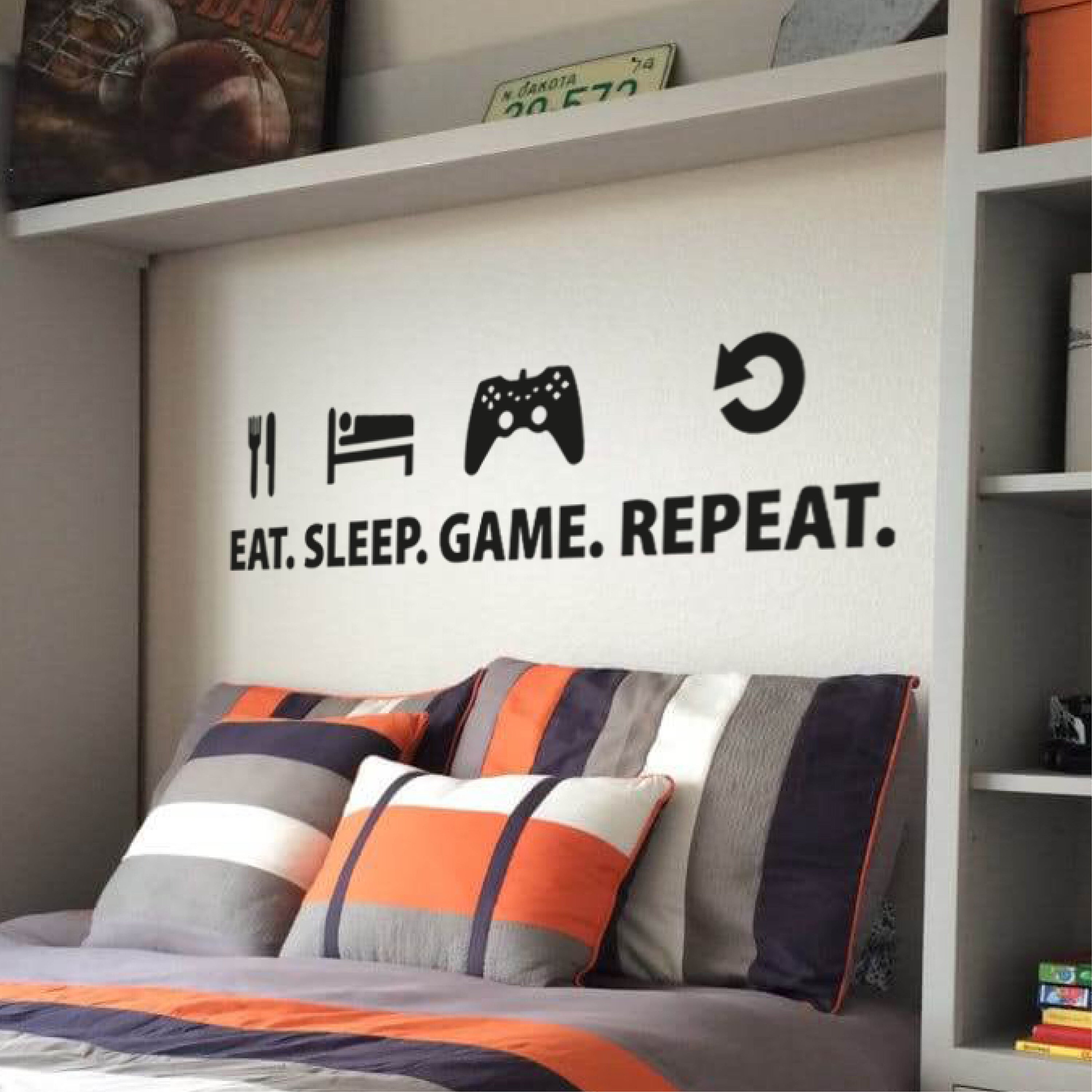 TOARTi Gamer Zone 3D adesivi da parete per accessori per camera da letto,  decalcomanie da parete in vinile per videogiochi, decorazione da parete  rimovibile per Playstation per adolescenti : : Videogiochi