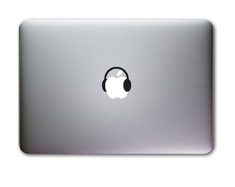 Divertidos auriculares Macbook pegatina de calcomanía