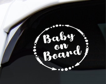 Baby on Board Vehicle Decal Sticker