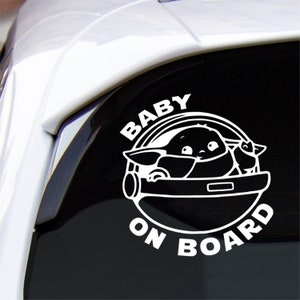 スターウォーズ ベビーヨーダ オンボード 車両デカールステッカー