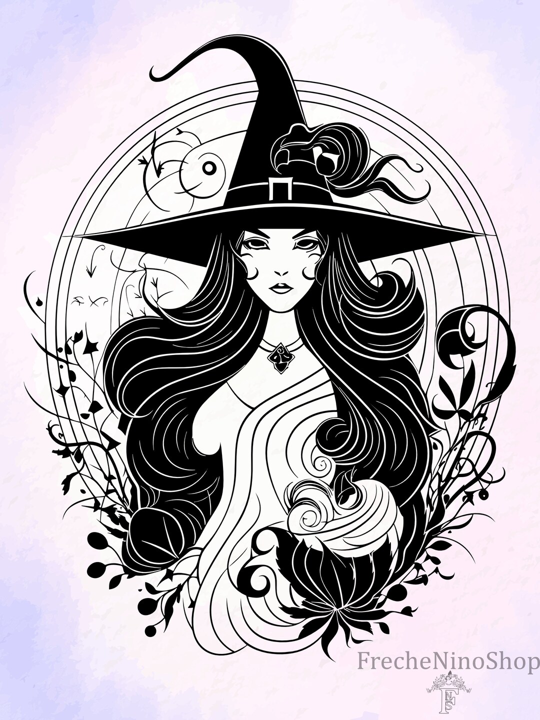 Witch Svg File Witch Cricut File Witch Silhouette Svg Witchcraft Svg ...