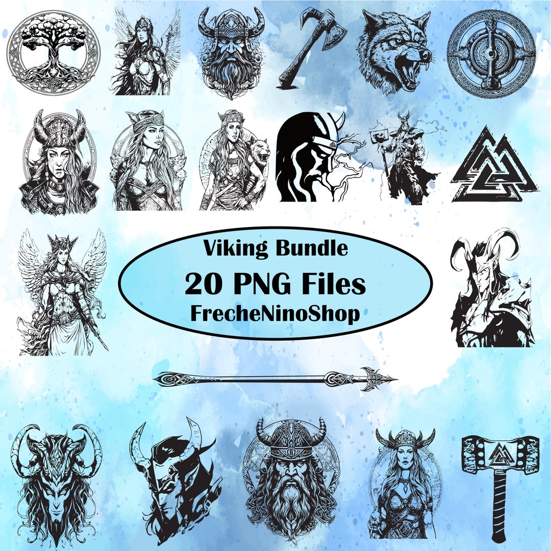 Viking Svg Bundle Norse Mythology Clipart Bundle Viking Clipart Bundle
