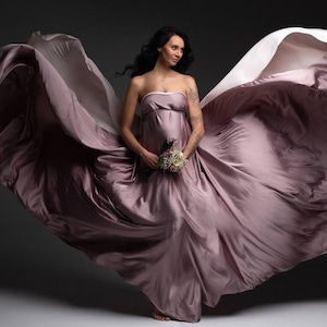 Maternity Silk Fabric Photo Props, Maternity dress, Silk Maternity Gown, Maternity Photo Prop, Maternity Tossing Fabric,Pregnancy Photo Prop