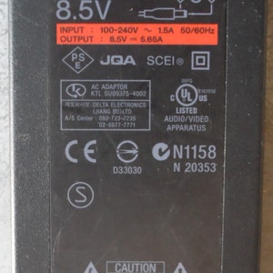 Genuine Sony SCPH-70100 AC Adapter Power Supply 8.5V 5.65A W / Cord OEM