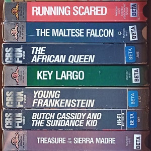 Sony BETA Betamax Classic 9 Movie Collection: Maltese Falcon, Casablanca, Young Frankenstein + MORE