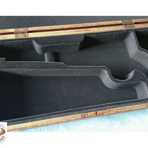Eine Kiste für einen Revolver und Zubehör, aus Holz geölt Bild 7