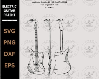 E-Gitarren-Patent - NUR DIGITALE DATEI