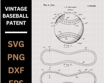Vintage Baseball Patent - DIGITAL FILE ONLY
