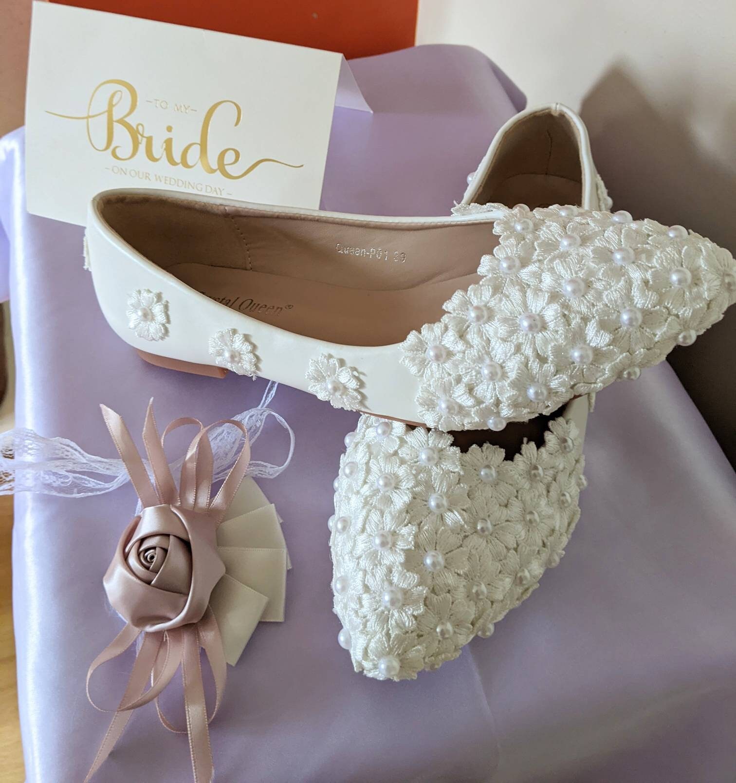 wedding bride shoes flats