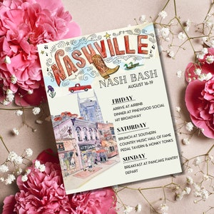 Nashville Bachelorette Reiseplan