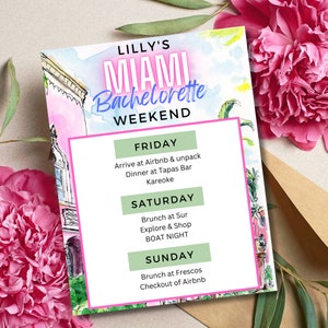Miami Bachelorette Itinerary