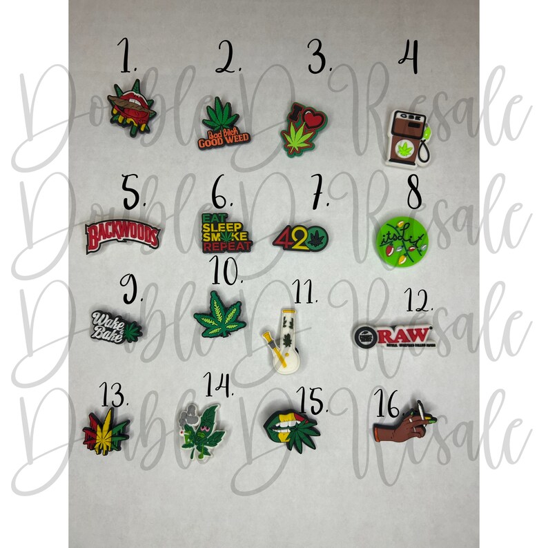 Weed Croc Charms 420 Croc Charms Best Selling Croc Charms Shoe Charms