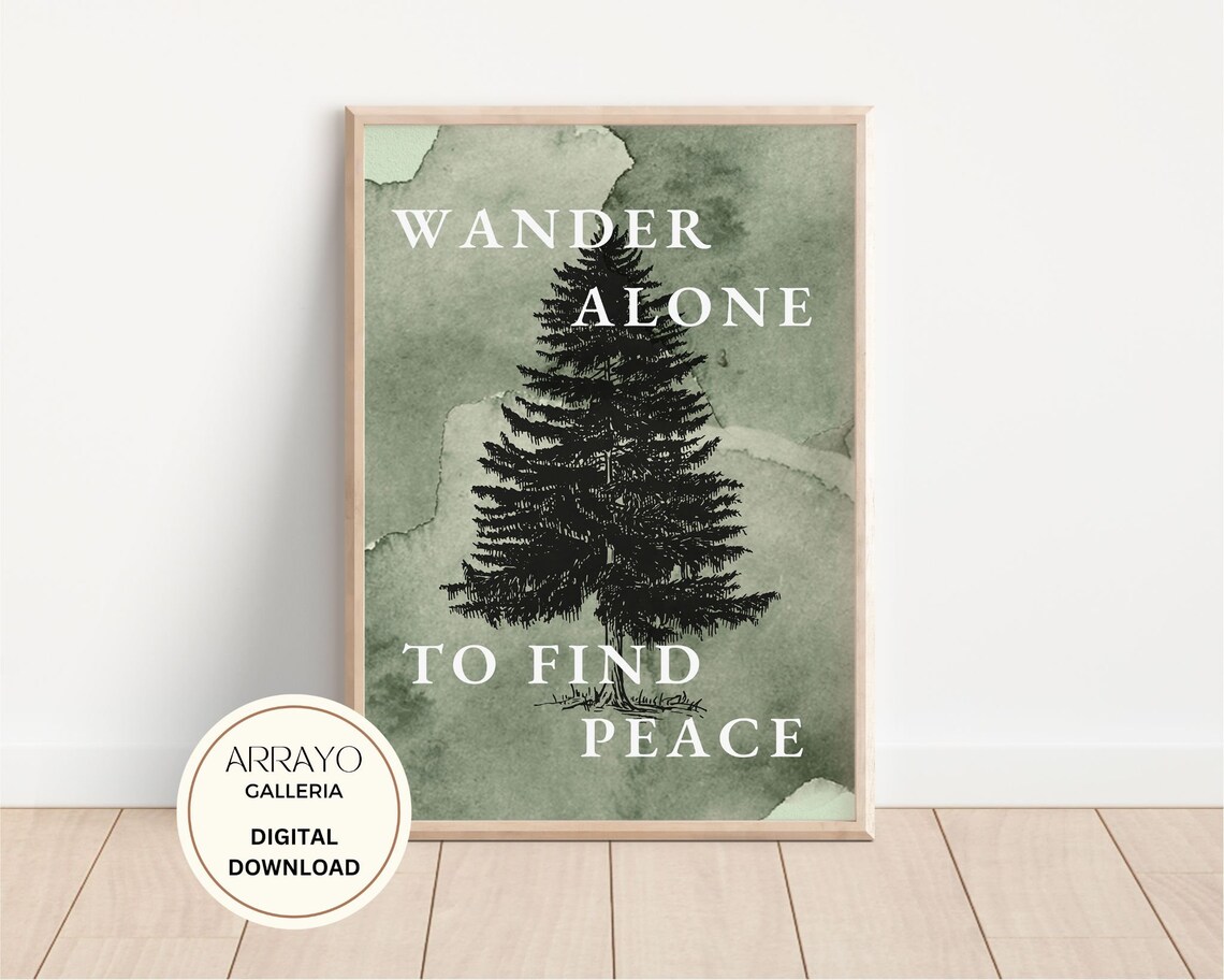 Digital Download Forest Tree Wall Art Forest Tree Printable - Etsy