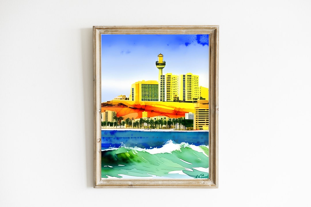 Beirut Skyline Beirut Poster Beirut Wall Art Beirut Print Lebanon Wall Art Lebanon Poster