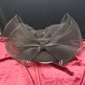 Vintage Ladies WPL 5923 Black 100% Wool Hat Made in the USA  display picture 1