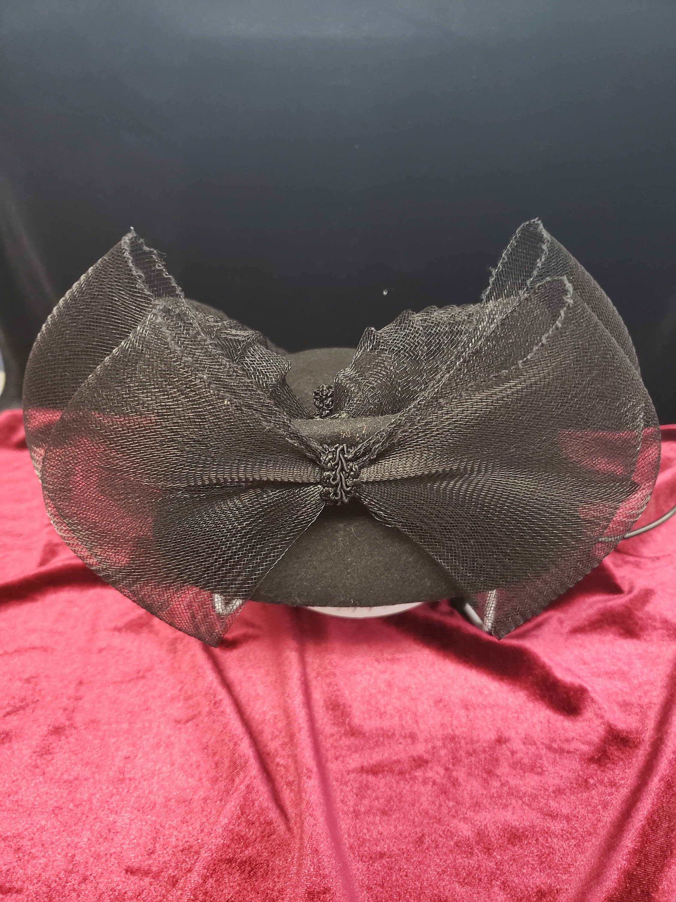 Elegant Vintage Brown 100% Wool Felt Hat Gold Bow-Made in USA-WPL 4384 Taupe Hat With Bow - Etsy main image 3