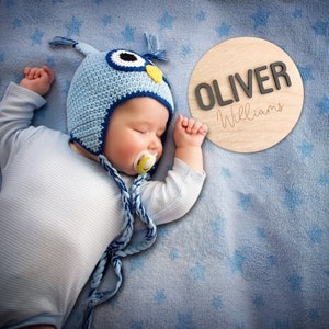 Sign For Hospital | New Baby Arrival Plaque | Name Announcement Plaque | Baby Name Announcement Sign | Wood Sign for Name Reveal | Baby Sign