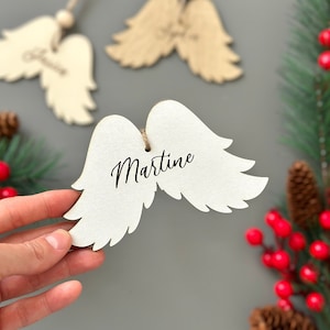 UHOMENY 16pcs Glitter Angel Wings, Angel Wings for Crafts Mini Angel Wings  for Ornaments Patches Christmas Tree Decor Hanging Vintage Chic Pendant for