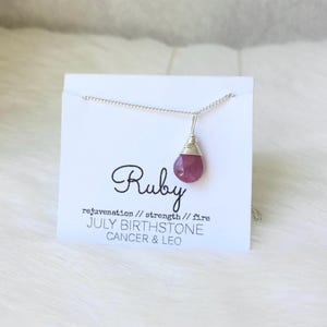 Ruby Classic Necklace -July Birthstone