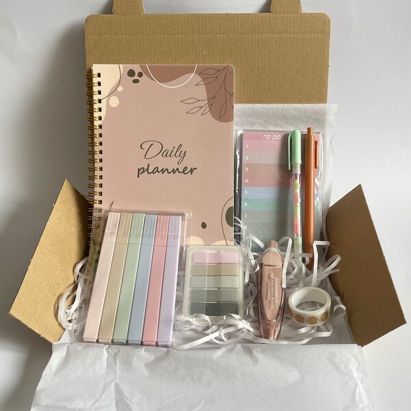 Dagelijkse Planner Briefpapier Box Cadeauset Schattig Briefpapier Kantoor Cadeau Organisator Cadeau