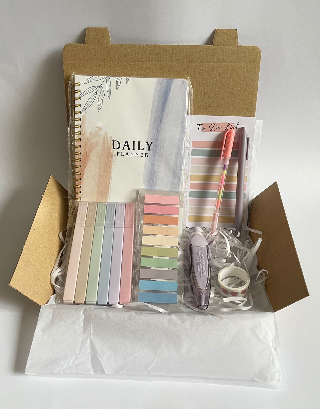 Daily Planner Stationery Box Gift Set Cute Stationery Office Etsy UK