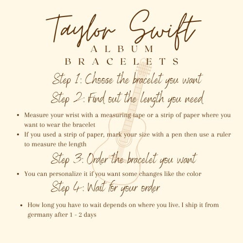 Taylor Swift Letter Bead Bracelets For Concert: Get Your Taylor Swift  Letter Bead Bracelets - Arbee Craft