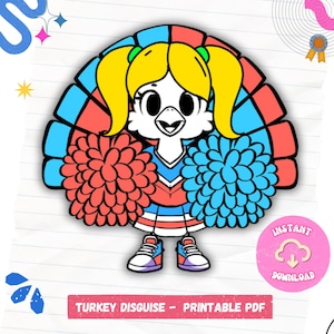 Turkey Disguise Craft: Thanksgiving Kids Activity (Digital Download)