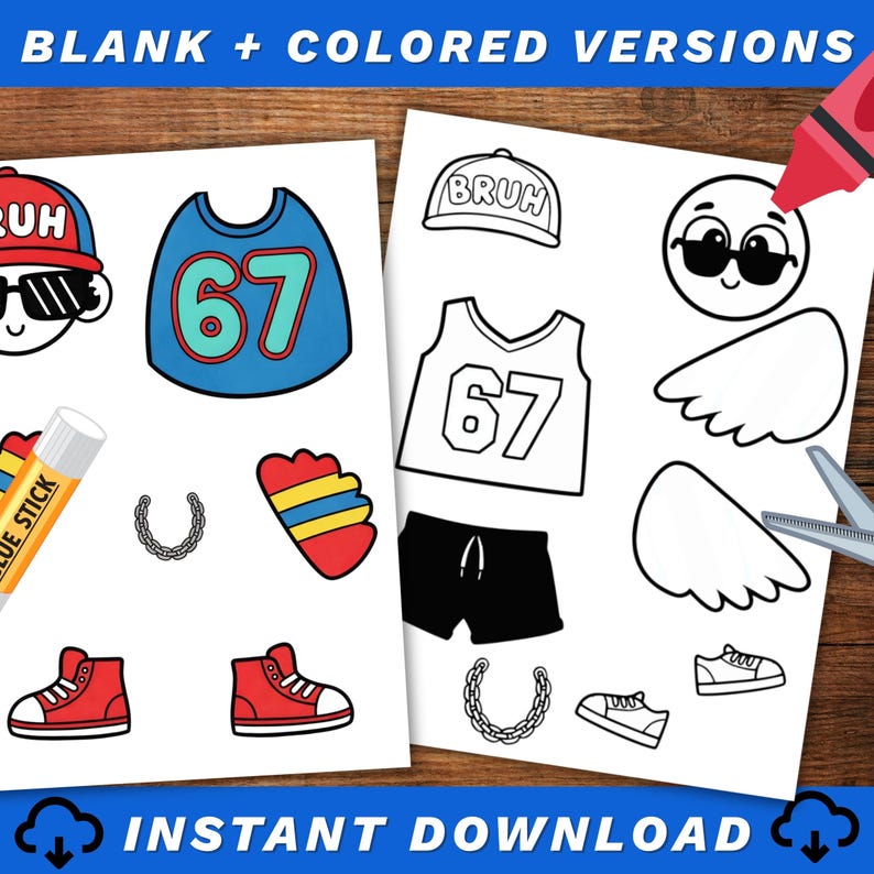 67 Turkey Disguise Printable | Six Seven Costume for Kids | Funny ...