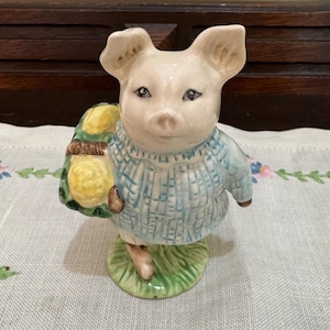 Royal Albert England Beatrix Potter&#39;s &quot;Little Pig Robinson&quot; Figurine 1989, F Warne & Co, 4&quot; tall