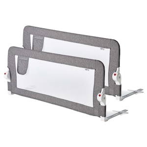 Plushy Kids 2 Pack Bed Rail for Toddlers, Foldable & Extra Long, Safety Crib Rail Guard for Queen Bed, Full Size Double and King Bed