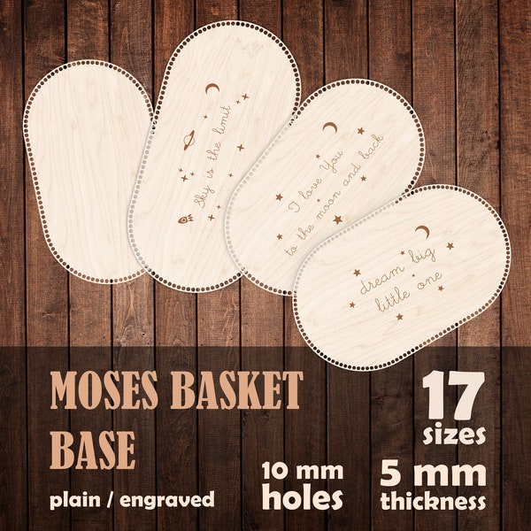 Plywood Base, Crochet Base, Moses Basket, Basket Bottom, Wooden Craft Bottom, Wooden Base, Laser Base, Lots of sizes, Many sizes, Large base