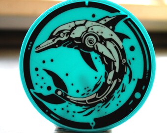 Mechanical Dolphin Coaster for Drinks with different Designs - Stackable 3D Printed