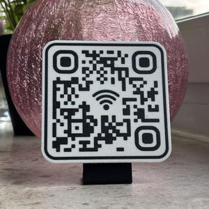 Personalized WiFi Sign, QR Code & NFC Ready, Perfect for Office, Home or AirBnB