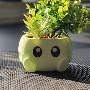 Cute Planter Pot, Planters with Faces, Small & Unique Plant Pot, Indoor Flower Pot with Expressions, Perfect Gardening Gift for Mom