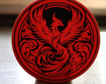 Phoenix Coaster for Drinks with different Designs - Stackable 3D Printed