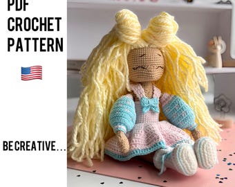Luna Crochet Doll Pattern, Amigurumi Sailor Moon (PDF Pattern)