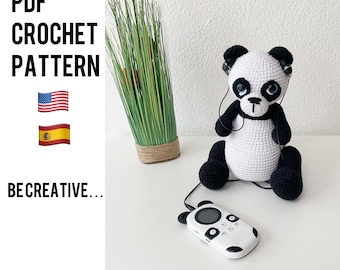 crochet amigurumi panda pattern
