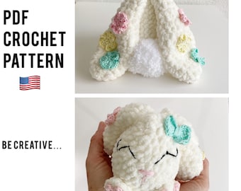 crochet amigurumi motif lapin oeuf / amigurumi lapin jouet / lapin de Pâques / œuf de Pâques / décor de Pâques / jouets au crochet / lapin au crochet