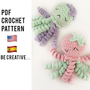 méduse au crochet, motif amigurumi, motif pieuvre au crochet, cadeau fait main