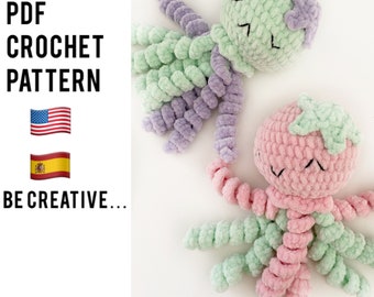 crochet amigurumi pattern jellyfish, amigurumi pattern, crochet octopus pattern, handmade gift